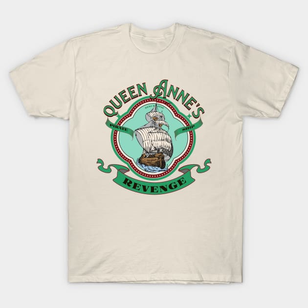 Queen Anne's Revenge Blackbeard's Ship T-Shirt by Bootylicious